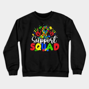 Support Squad Autism Support Crewneck Sweatshirt